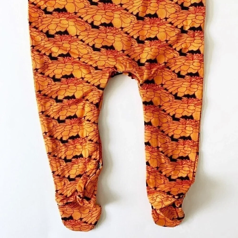 NWT Kate Quinn Organics 0-3 Months Bamboo Baby Footie